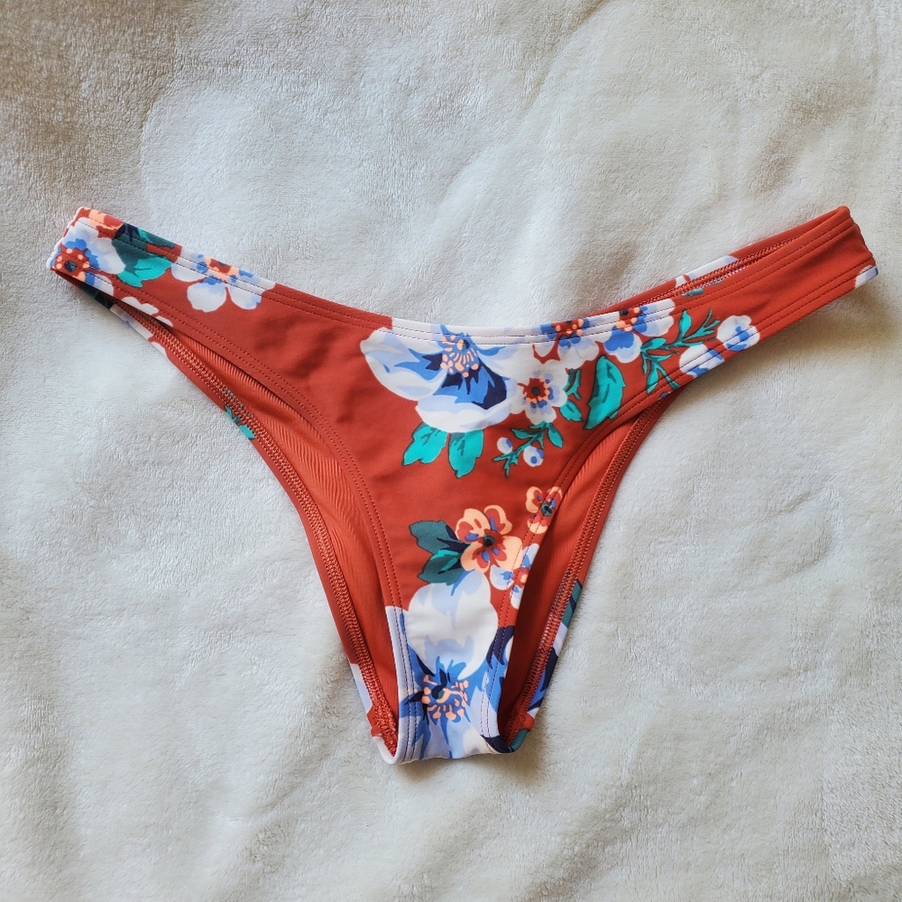 Aerie | Floral Cheeky Bikini Bottom